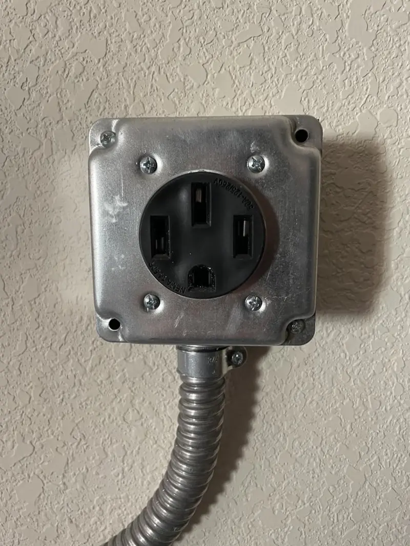 NEMA 14-50 outlet installed for Smart Home Electrical in Lakeside